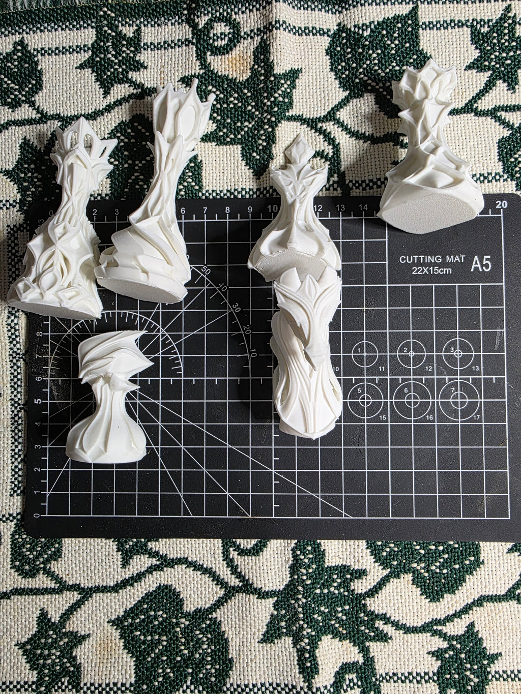 Large Abstract Chess Set/ Without Board